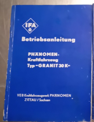 Original ddr betriebsanleitung - original,