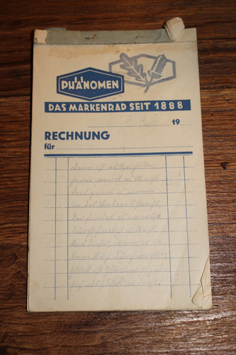 Reklame rechnungsblock - reklame,