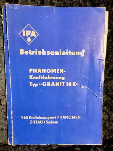 Alte betriebsanleitung ddr - alte, betriebsanleitung,ddr