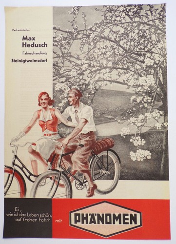 Phänomen fahrrad werbeblatt - phänomen,